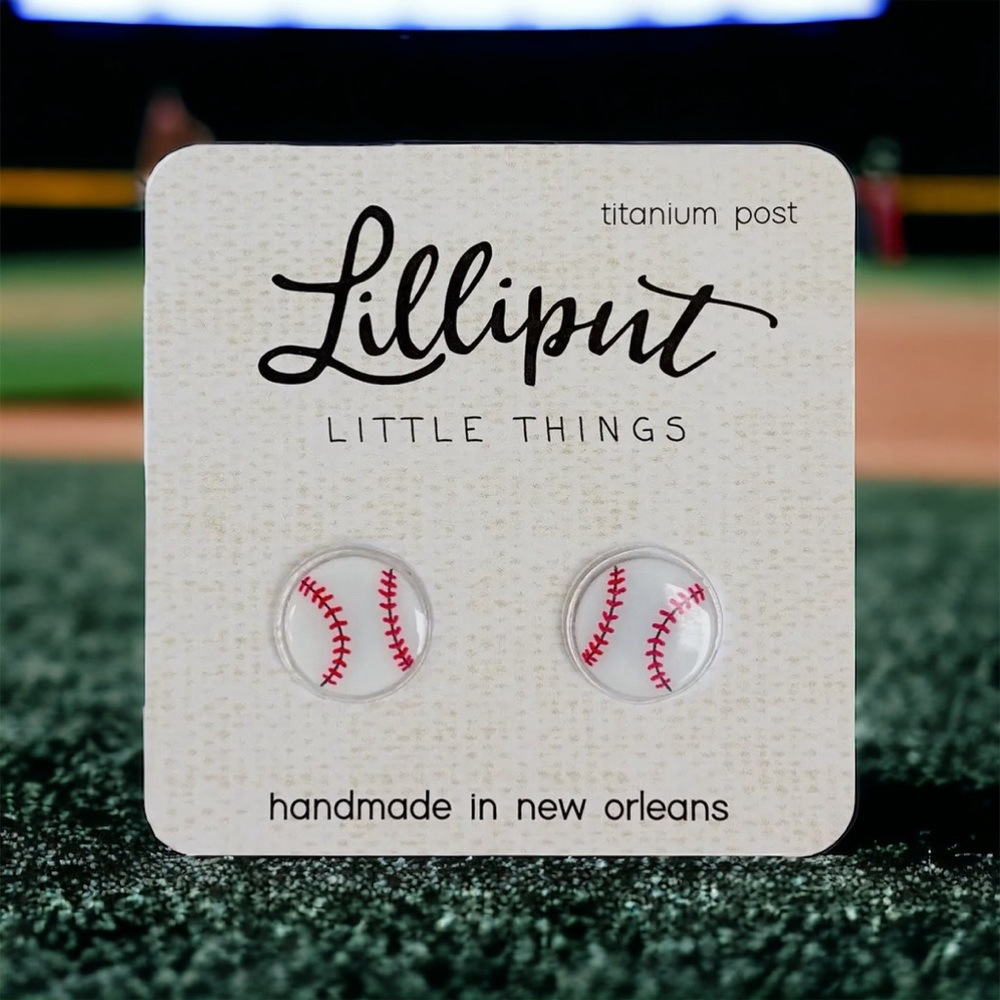 Baseball Earrings